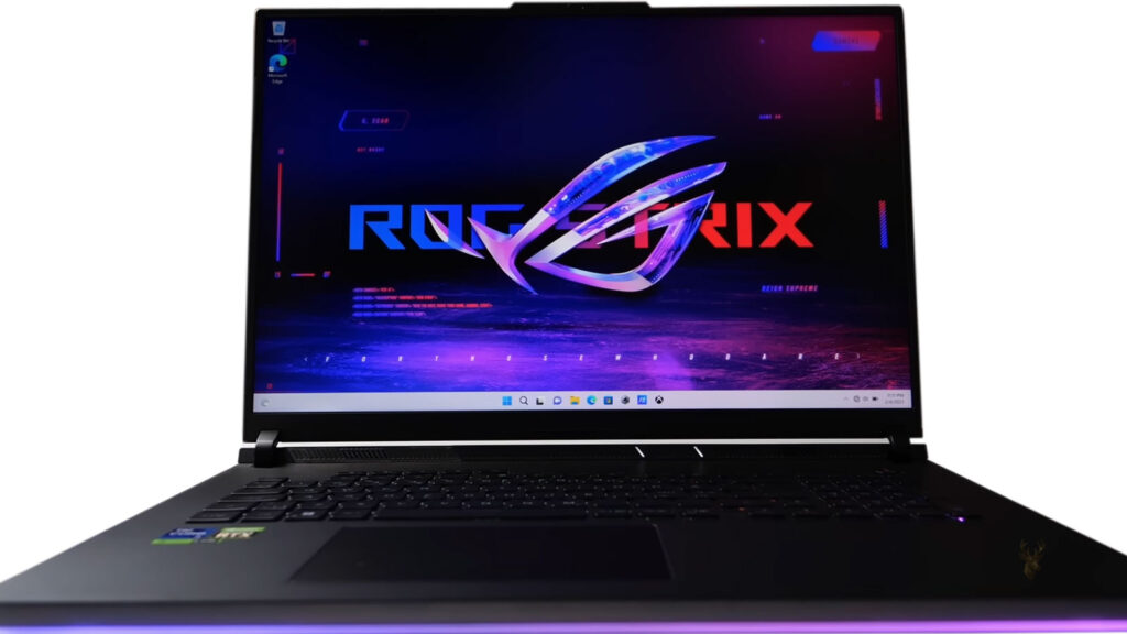 ROG Strix gaming laptop designed for high-performance gaming and demanding computer use.