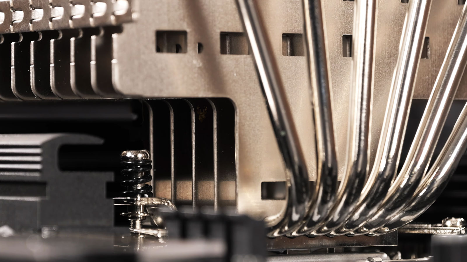Computer heat sink used for cooling an internal hardware component.