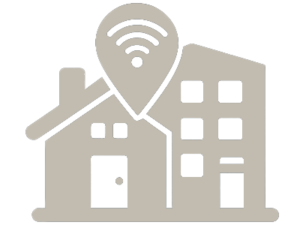 Illustration representing in-home and office computer assistance services