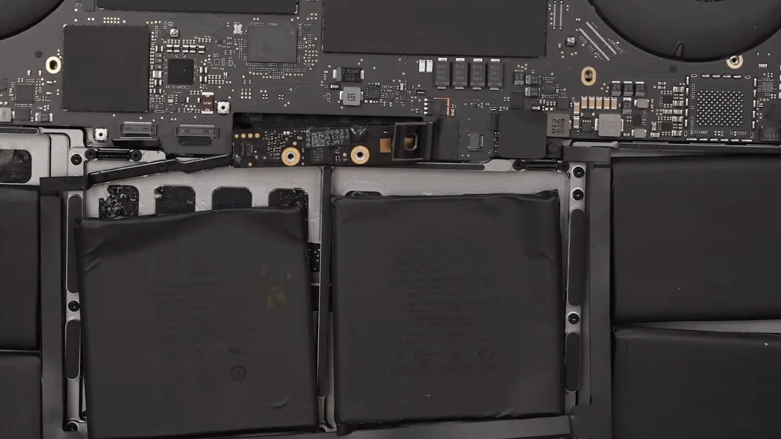 MacBook Air battery disconnected during internal repair procedure