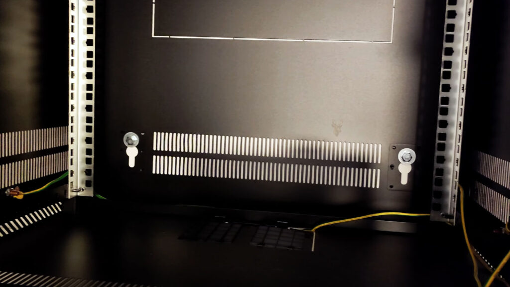 Grounding cable secured to the metal chassis of a desktop computer to provide a safe electrical ground and help protect internal components.