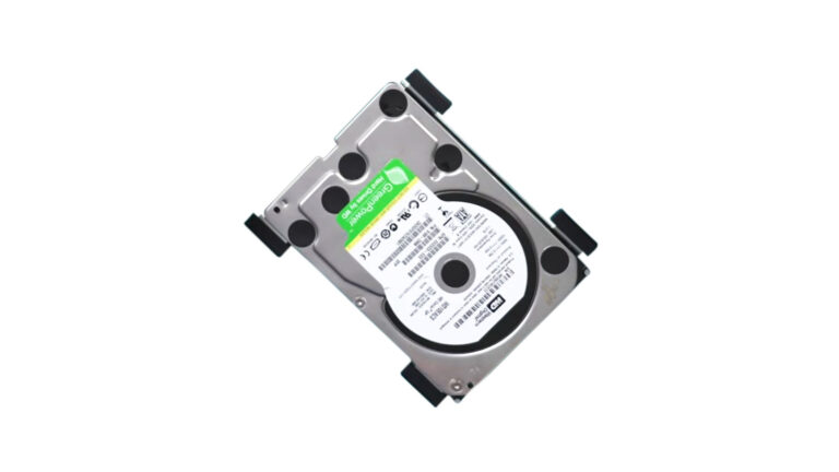 Western Digital 3.5-inch internal hard drive used for data recovery when files appear missing after connecting the drive to another computer.