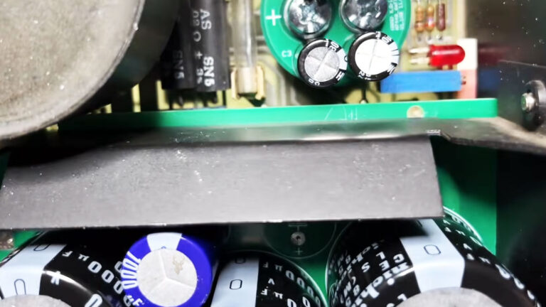 Electrolytic capacitors installed on a computer circuit board to stabilize voltage, filter electrical noise, and support reliable power delivery.