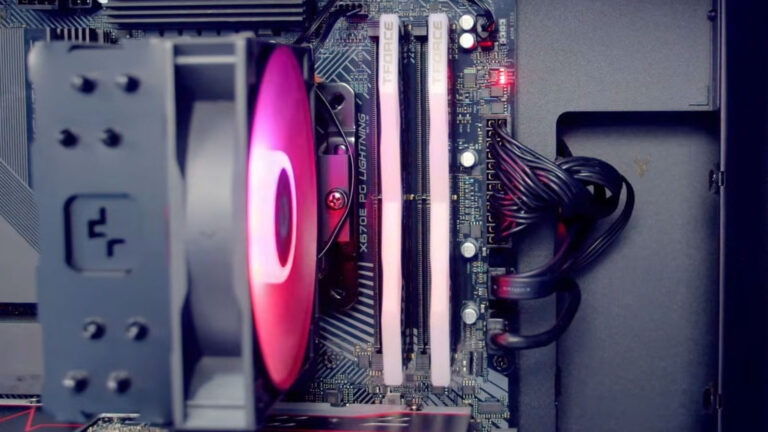 Modern gaming computer testing PCI Express Resizable BAR support to evaluate graphics performance in supported games.