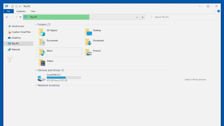 Windows File Explorer searching This PC but returning few or no results for files stored on local and network locations.