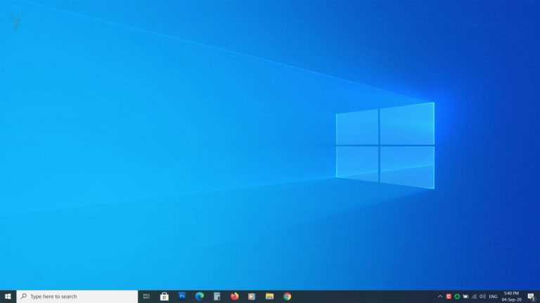 Windows 10 desktop with the Start button visible but unresponsive, illustrating a Start menu and taskbar problem.